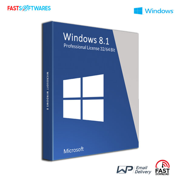 Microsoft Windows 8.1 Professional License 32/64 Bit
