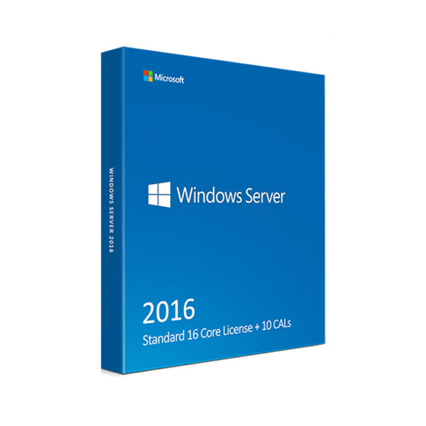 Windows Server 2016 Standard - 16 Core + 10 CALs