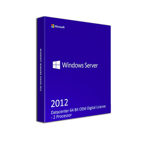Microsoft Windows Server 2012 Datacenter 64 Bit OEM Digital License – 2 Processor 