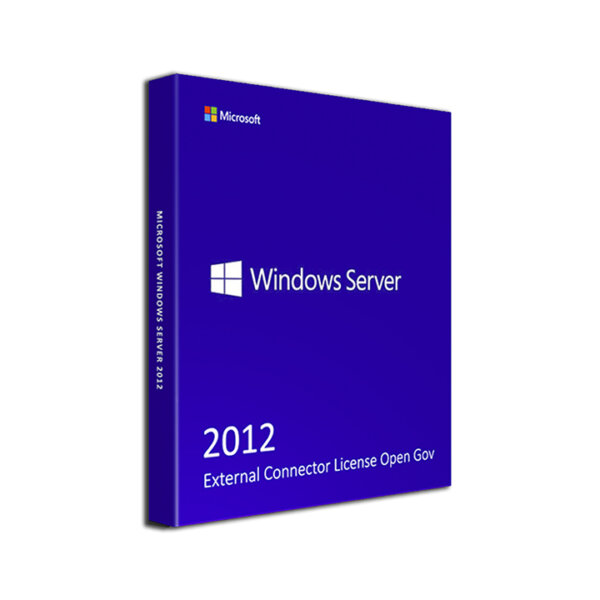 Microsoft Windows Server 2012 External Connector License Open Gov