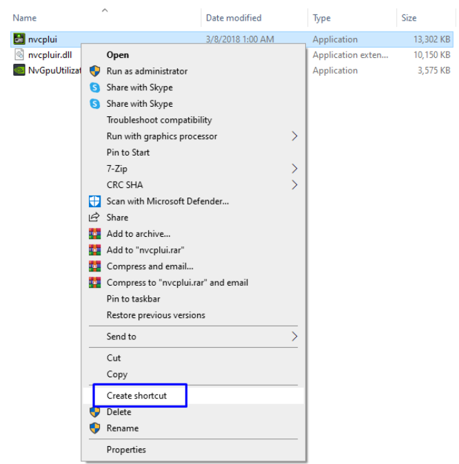 7 Methods To Show NVIDIA Control Panel On Windows 10 107 Creating a NVIDIA Control Panel Shortcut.