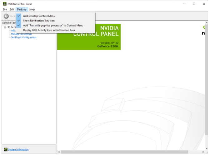 7 Methods To Show NVIDIA Control Panel On Windows 10 101 This is the Exact NVIDIA Control Panel
