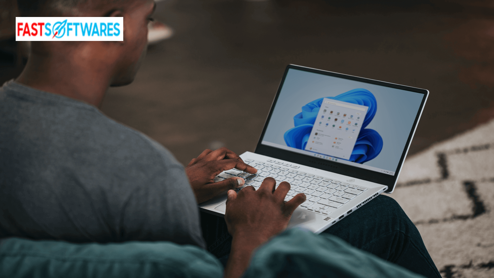 A person using Windows 11 PC