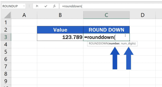 Learn How To Use Excel Round Down Function, the Easy Way! 77 how to ROUND DOWN to one decimal place