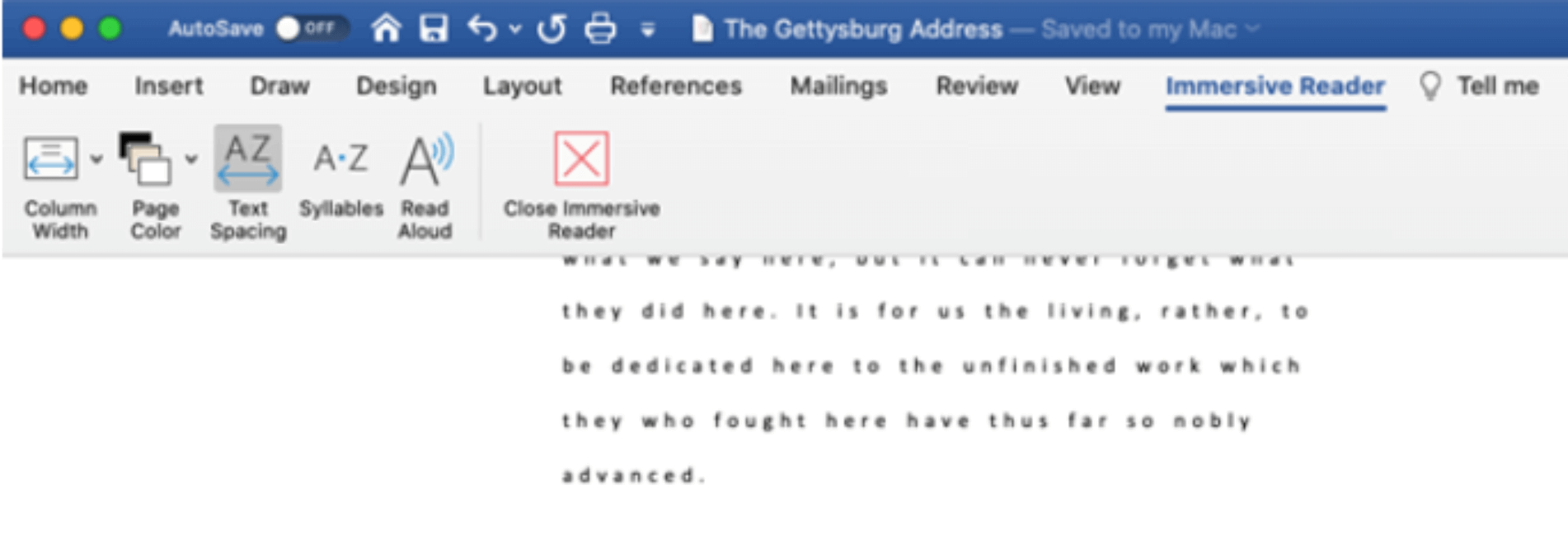 Microsoft Office 2021 for Mac Preview for Public 53 no line focus