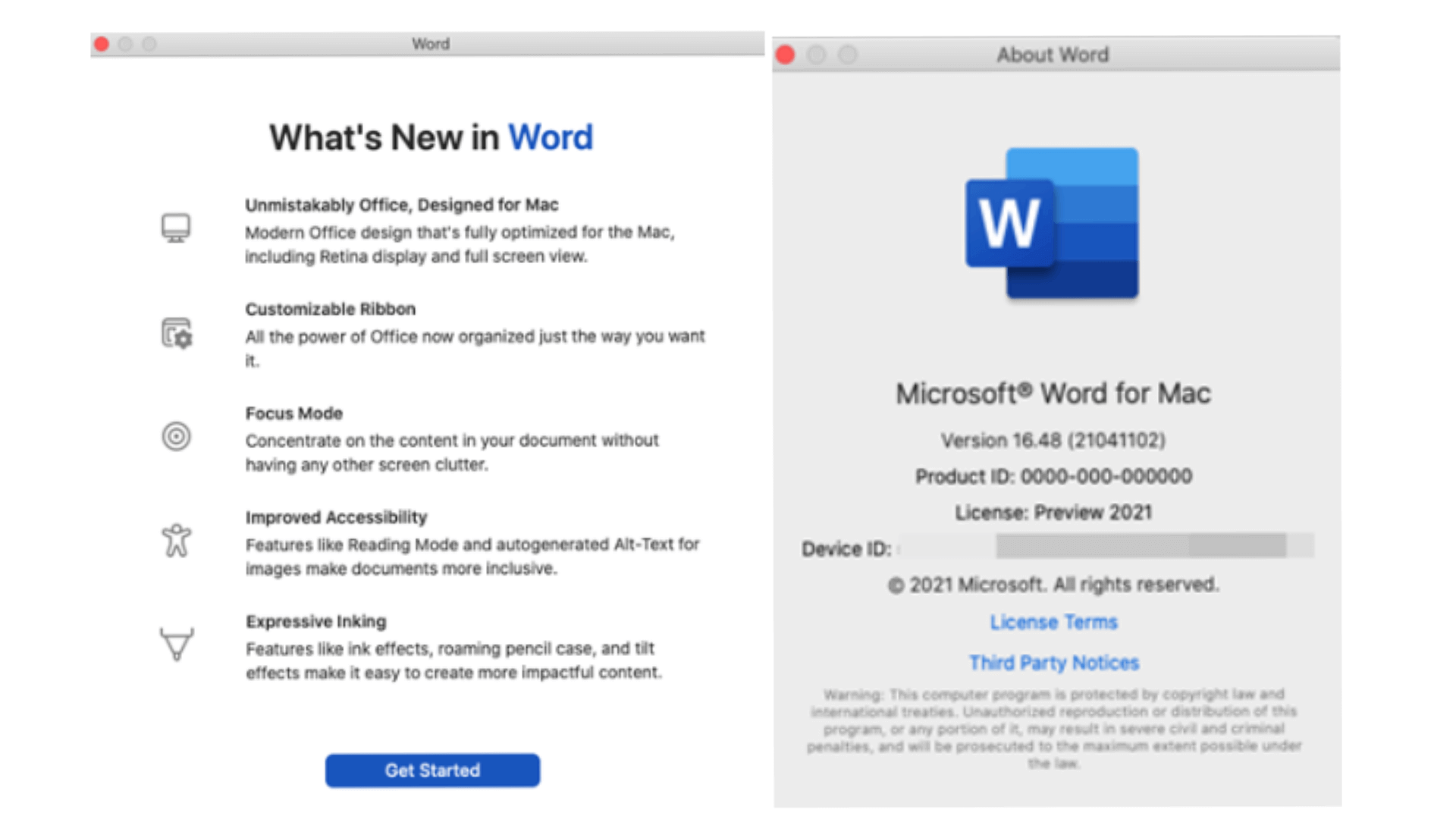 Microsoft Office 2021 for Mac Preview for Public 52 office 2021 for mac