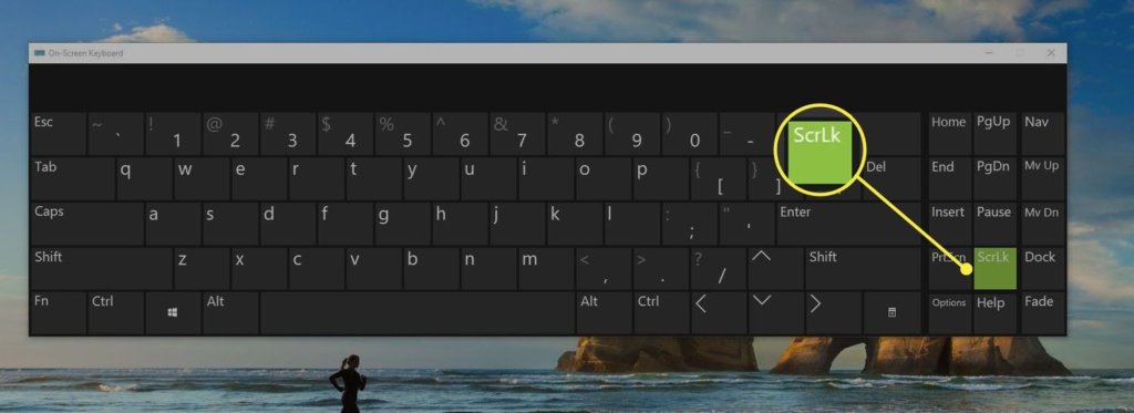 How to Fix the Arrow Keys Not Working in Excel 77 on screen keyboard