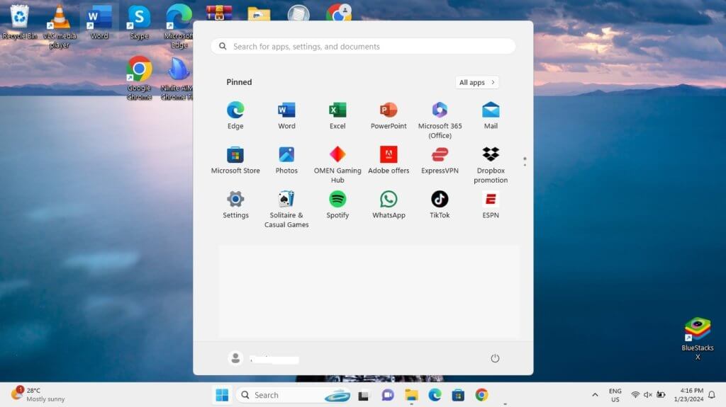How To Hide Taskbar in Full Screen in Windows 10/11 47 Windows 11 start menu