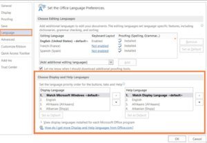 Enhance Microsoft Office: Latest Language Accessory Packs for Microsoft Office 17 ms-word-options