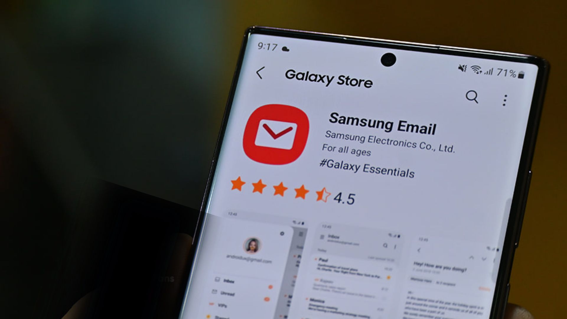 Samsung Email app