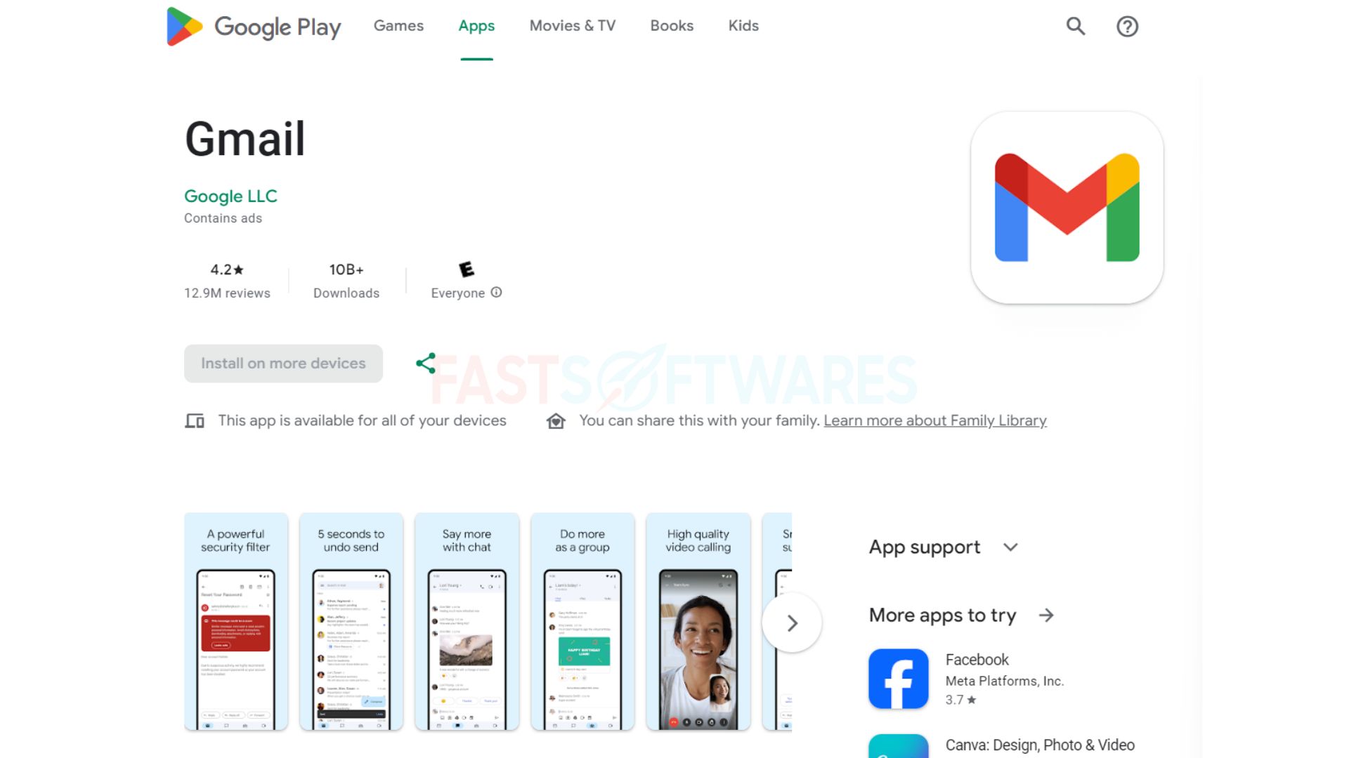 Android Gmail app