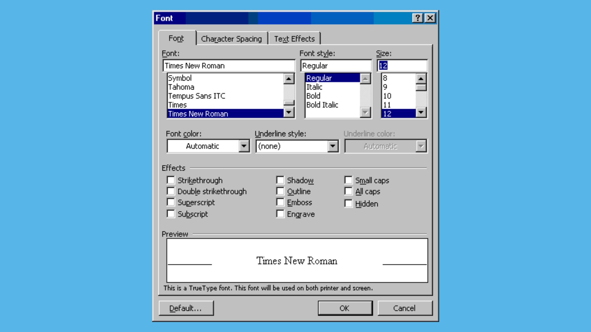 Changing the Default Font Document in MS Word: Step-by-Step Guide 12 change default font