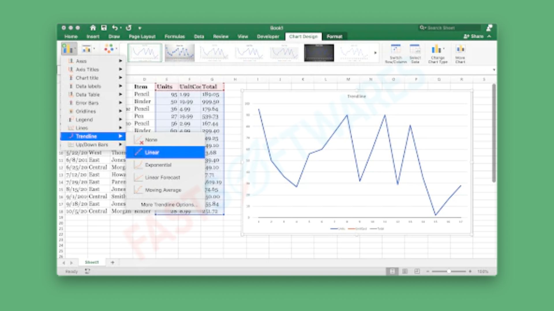 Excel: Adding Trendlines to Your Data Charts 18 Excel