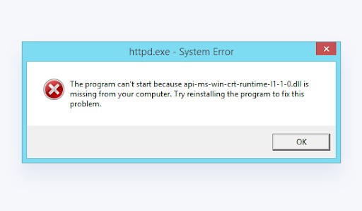 Solving the 'API-Ms-Win-Crt-Runtime-l1-1-0.dll Missing' Error in Windows 52 API-Ms-Win-Crt-Runtime-l1-1-0.dll_Is_Missing-1