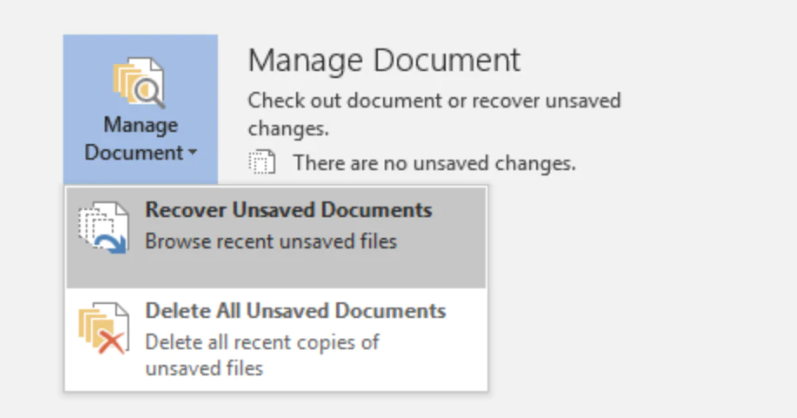Recover Unsaved Word Document: Essential Tips 28 manage document
