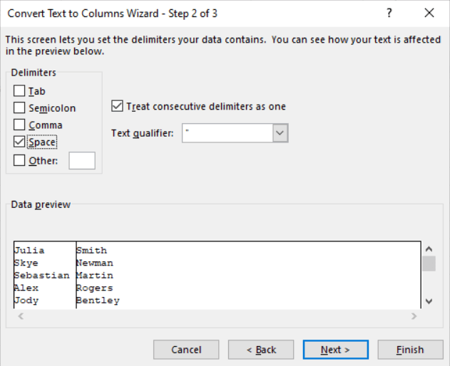 Efficient Excel Tips: How to Easily Separate First and Last Names 116 fastsoftwares how to separate first and last name in excel 06