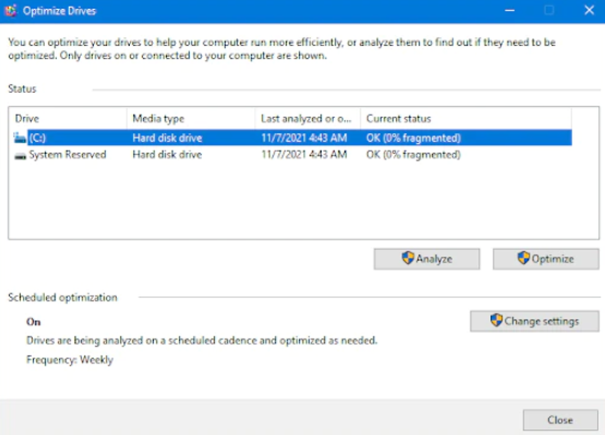 Speed Up Windows 10: Top Tips to Improve PC Performance 140 Optimize Drives