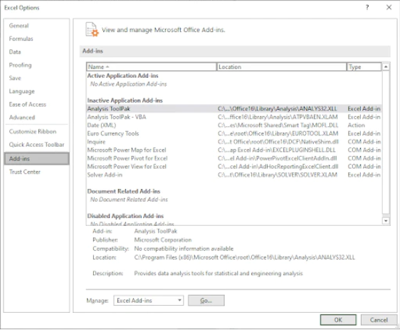 How to Use the Excel Data Analysis ToolPak: Step-by-Step Guide 54 fastsoftwares how to use the excel data analysis toolpak 04