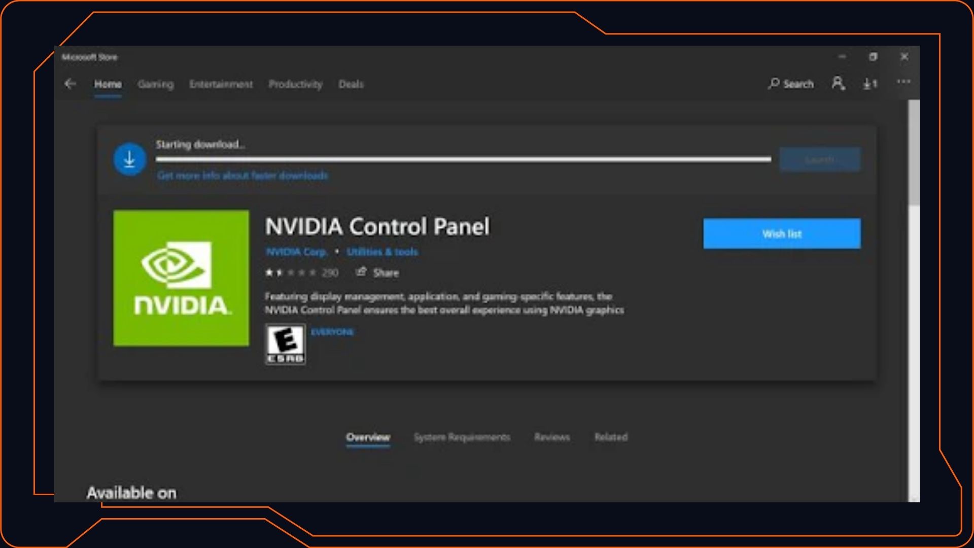 NVIDIA Control Panel