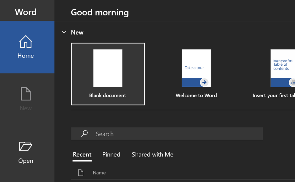 How to Create Document in Word, Edit, and Save 53 Create new black document in Word