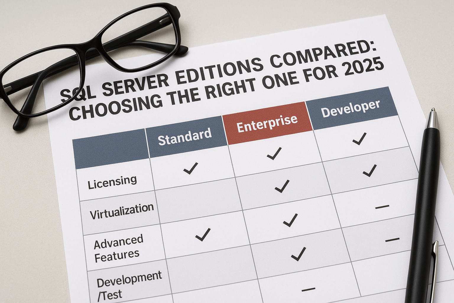 SQL Server Editions Compared: Choosing the Right One for 2025