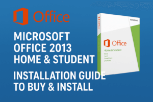 Microsoft Office 2013 Home & Student: Installation Guide to Buy & Install 21 Step-by-step installation guide for Microsoft Office 2013 Home & Student — how to buy, prepare your product key, and install successfully.
