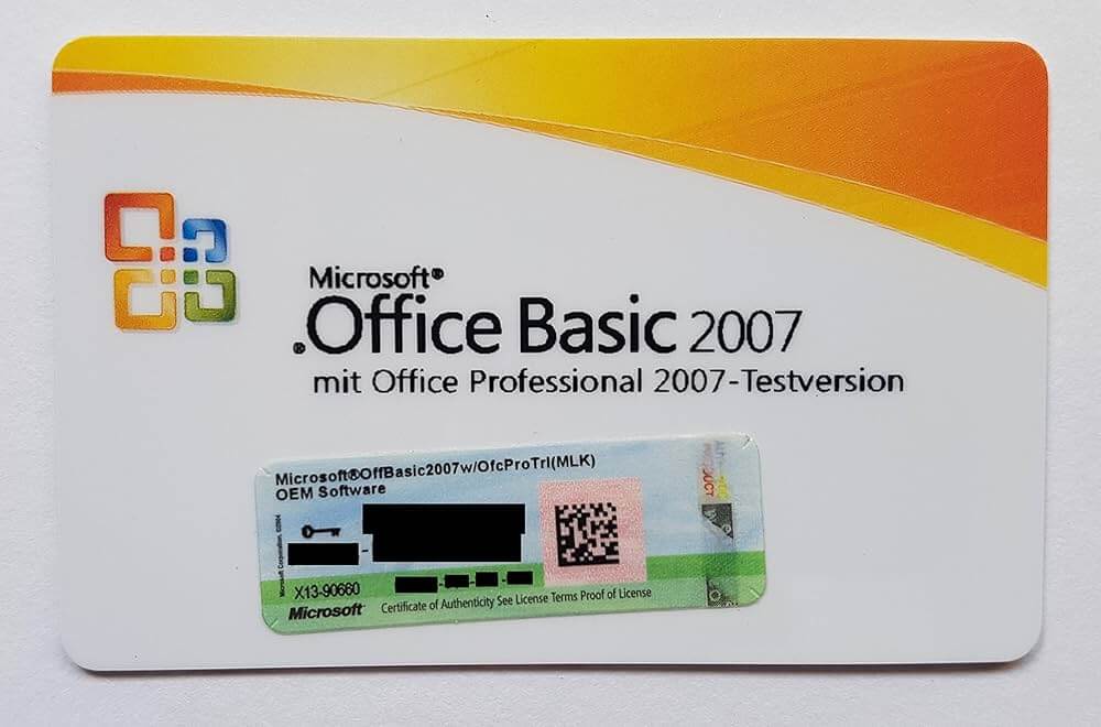 Microsoft Office 2007 Home and Student Retail Box: Office 2007 Student License 6 Office 2007 Student License