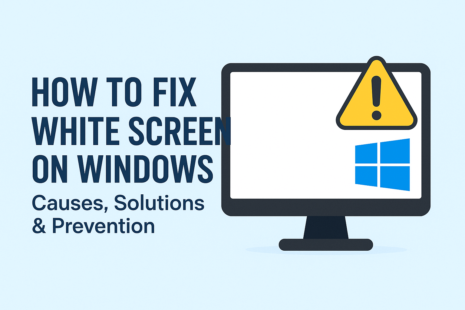 Fixing white screen error on Windows computer – troubleshooting, solutions, and prevention tips
