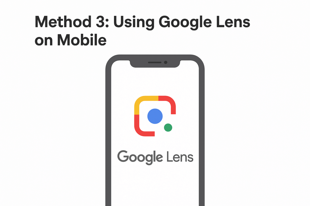 How to Perform a Reverse Video Search: The Complete 2025 Guide 29 Illustration of a smartphone screen displaying the Google Lens logo, representing