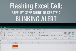 Help Center 18 Flashing Excel Cell: Step-by-Step Guide to Create a Blinking Alert