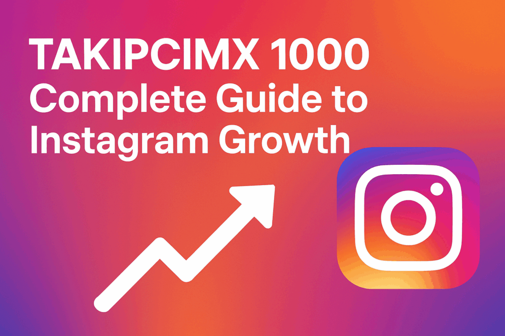 Takipcimx 1000: Complete Guide to Instagram Growth 6 Takipcimx 1000 Complete Guide to Instagram Growth with Instagram logo and upward growth arrow on gradient background